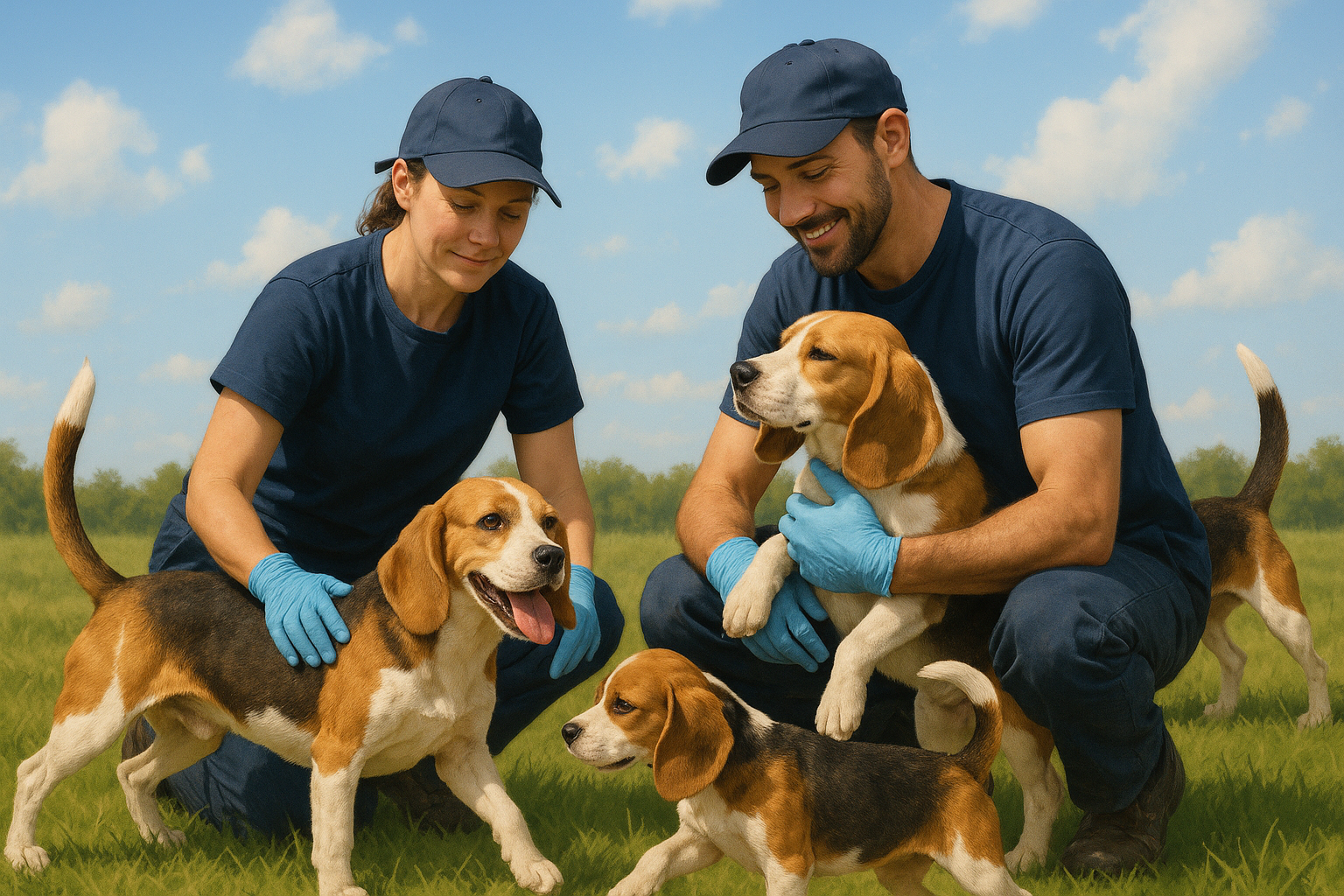 1,500 Beagles Rescued from Research Facility Begin New Lives